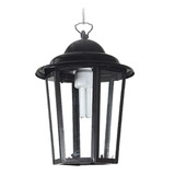 Farol Colonial Colgante 6 Caras Apto Exterior C/cadena