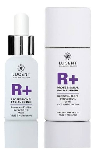 Serum Facial Lucent Resveratrol, Retinol Y Ac Hialuronico