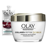 Olay Regenerist Collagen Max+peptide 24 Hidratante 50ml Tipo De Piel Todo Tipo De Piel