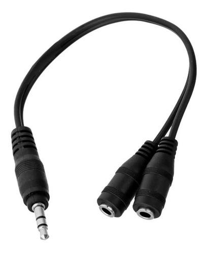 Cable Adaptador Audio Minipliug 3.5mm Macho A 2 Hembra 3.5mm