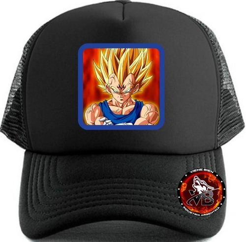 Gorra Dragon Ball Z Vegeta Trucker (gorrasvienebien)