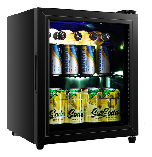 Mini Refrigerador Iorbur Flb-45 Para 75 Latas Con Puerta De