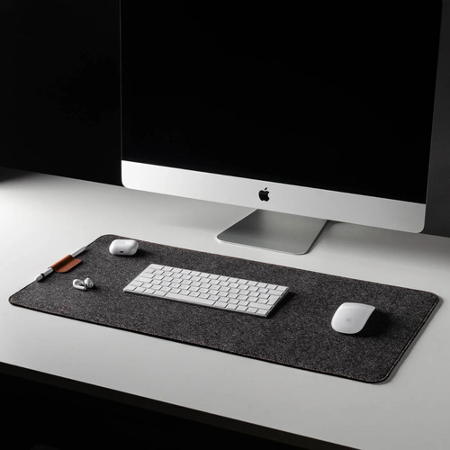 Desk Pad Dupla Face Feltro De Lã Ktronic