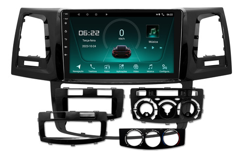 Multimidia Hilux Sw4 2005/2015 Android 13 2gb 32gb 9p  2cam