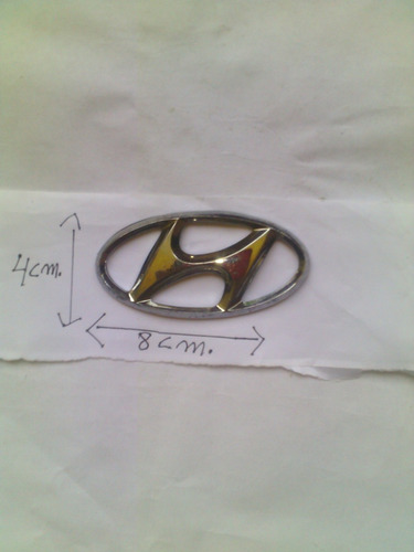 Emblema Parrilla Capot Hyundai Accent/elantra Foto 6