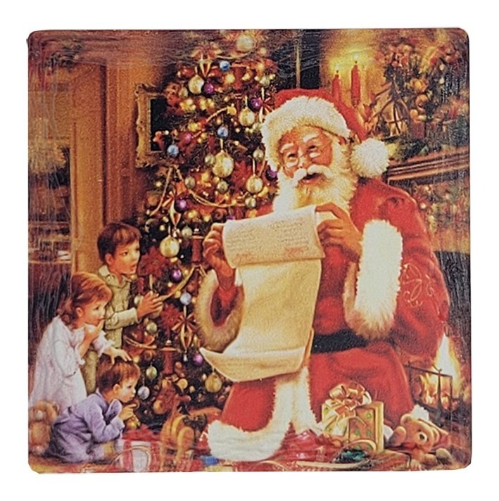 Imán Decorado Papá Noel con Niños