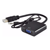 Conversor Adaptador Hdmi A Vga Con Auxiliar