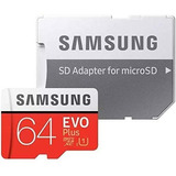 Tarjeta De Memoria Samsung Evo Plus 64gb Sdxc + Adaptador