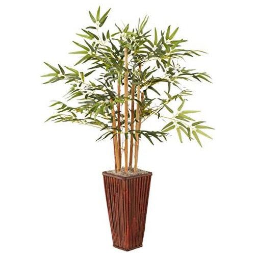 Bambú De 4 Pies Maceta Decorativa Planta Artificial Ve...