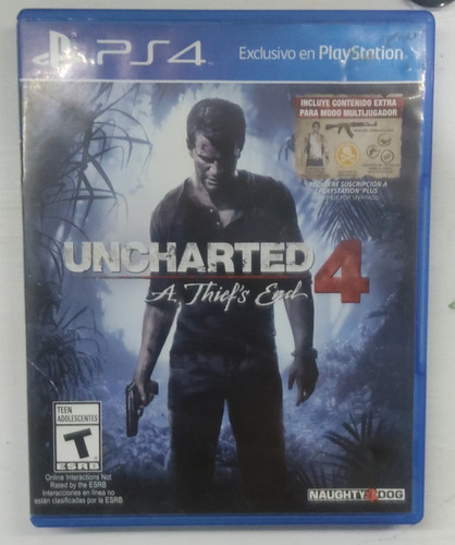 Uncharted 4: A Thief's End Standard Edition - Físico - Ps4