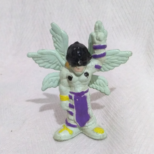 Miniatura Angemon Digimon Anjo Azul E Roxo 4cm