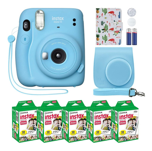 Cámara Instantánea Fujifilm Instax Mini 11 Azul Celeste +...