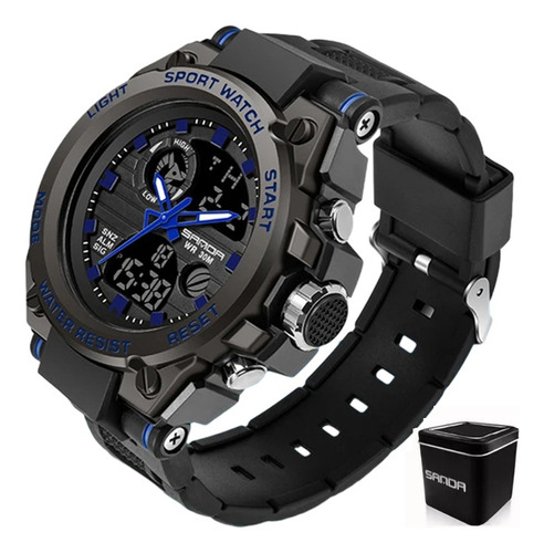 Reloj Digital Sanda 739 Deportivo Táctico Impermeable Hombre