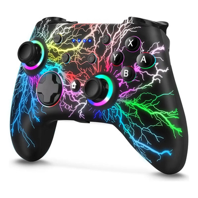 Lyndnicecontrol Inalambrico Switch Pro Compatible Con Nintendo Switch/oled/lite/pc, Recargable De 1000 Mah,control... Negro