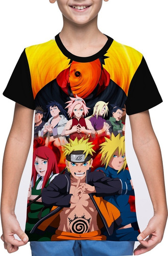Camiseta/camisa Infantil Naruto Shippuden Personagens - Tobi