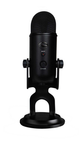 Micrófono Blue Yeti Series  Condensador Multipatrón Blackout