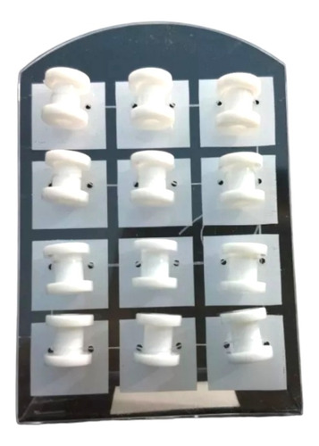 Alargador Branco Plastico 6mm Rosquear 12 Unidades Cartela