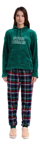 Pijama Mujer Polar Print Menta Fashion's Park