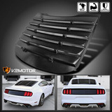 Fits 2015-2018 Ford Mustang Black Rear Window Louver Cover
