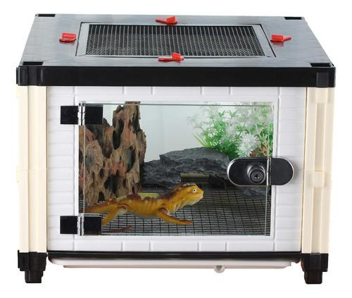 Crapelles Terrario De Reptiles, Jaula Para Mascotas, Tanque