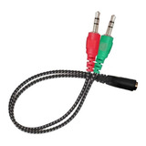 Cable Miniplug Convertidor Dos M A Uno H Ps4 Pc  7040am