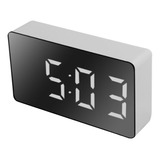 Reloj Led Multifuncional Con Espejo, Alarma Digital, Pantall