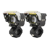 2 Faros Led Premium Auto Moto Exploradora Luz Potente Lupa