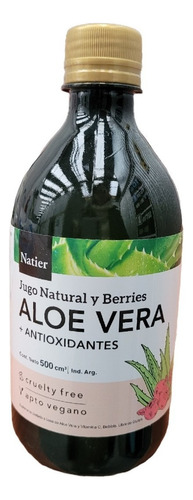 Natier Aloe Vera Bebible De Berries Aumenta Defensas 500 Cc Sabor Neutro