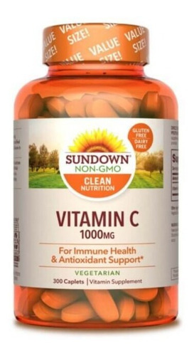Vitamina C 1000mg, 300 Cap- Sundown.