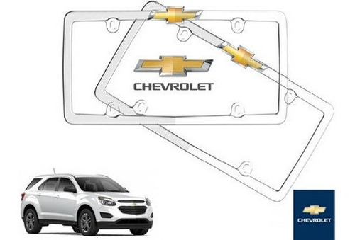 Par Porta Placas Chevrolet Equinox 2013 Original