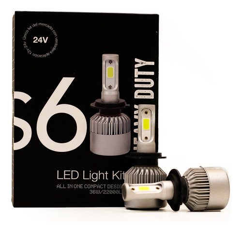 Kit Cree Led 24v H1 H3 H7 H11 22000lm Camiones Micro Agro