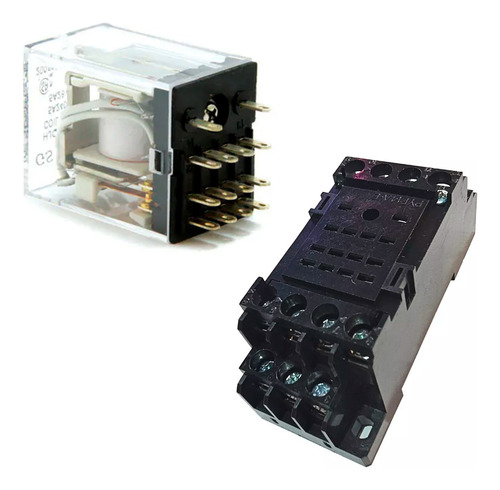 Zocalo Y Rele 4 Inversores 5v 12v 24v 48v 110v 220v Ac Dc 5a