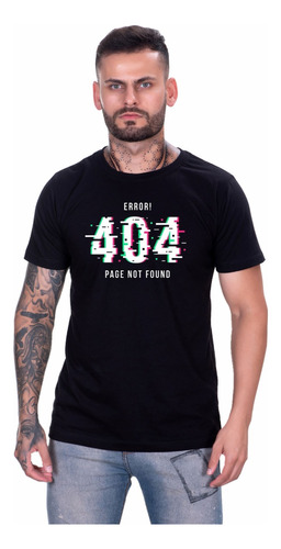 Camiseta Codificação Camisa Genio Programador Error 404 Page