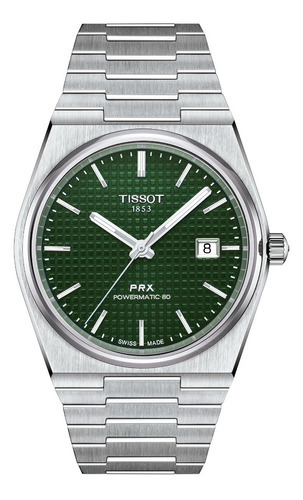Reloj Hombre Tissot Prx Powermatic 80 Acero | Esfera Verde