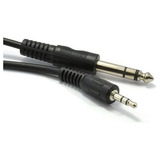 Cable Audio Plug A Miniplug Estereo 3,5mm A 6mm 1 Mts