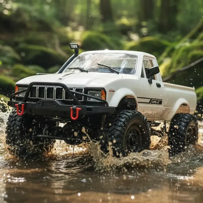Pick-up De Control Remoto Camioneta 4x4 Uso Rudo Contra Agua Blanco Contra Agua