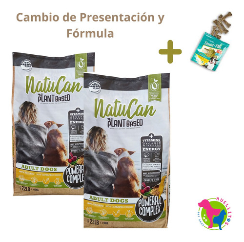 Natucan Super Premium Vegano Adulto Raza Grande 2 X 10kg-e/g