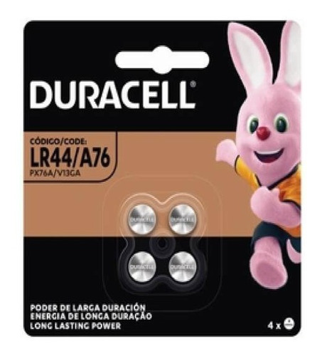 Bateria --- Duracell 3v --- Lr 44 / A76 --- Original