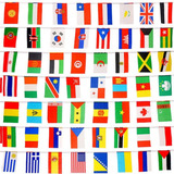 Banderas De 100 Paises De Buytra Con Banderines Internacion