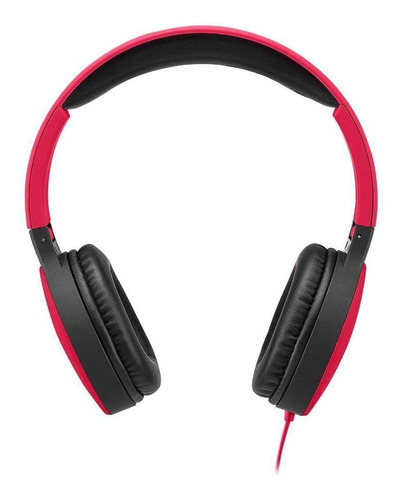 Headphone Dobrável New Fun P2 Multilaser Vermelho Ph270