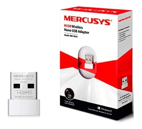 Adaptador Usb Inalambrico 2.0 De 150 Mbps 2.4 Ghz Mercusys