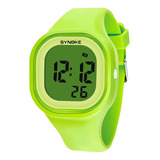 Relojes Electrónicos Luminosos Impermeables Synoke Led Color De La Correa Verde