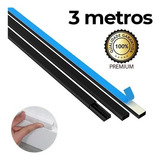 Canaleta Preta 3m Com Adesivo Cola 20x10 Esconde Fio Pvc