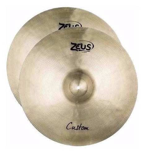 Prato  Bateria Hi-hat  14   Zeus Custom Zchh14 + Brinde