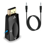 Convertidor Usb Hdmi A Vga Y Audio 3.5 Mm 