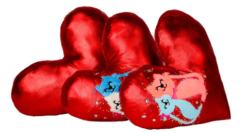 Cojines Corazones Gato Regalo Decorativo