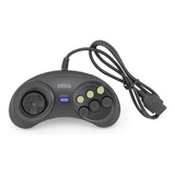 Control Genérico Compatible Con Sega Alámbrico Negro