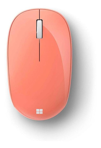 Mouse Microsoft Sem Fio Bluetooth Laranja Pêssego