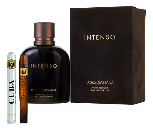 Dolce Gabbana Intenso 125ml Caballero+perfume Cuba 35ml