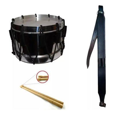 Tambor Acero Kinder Para Banda De Guerra Aro Aluminio | Envío gratis